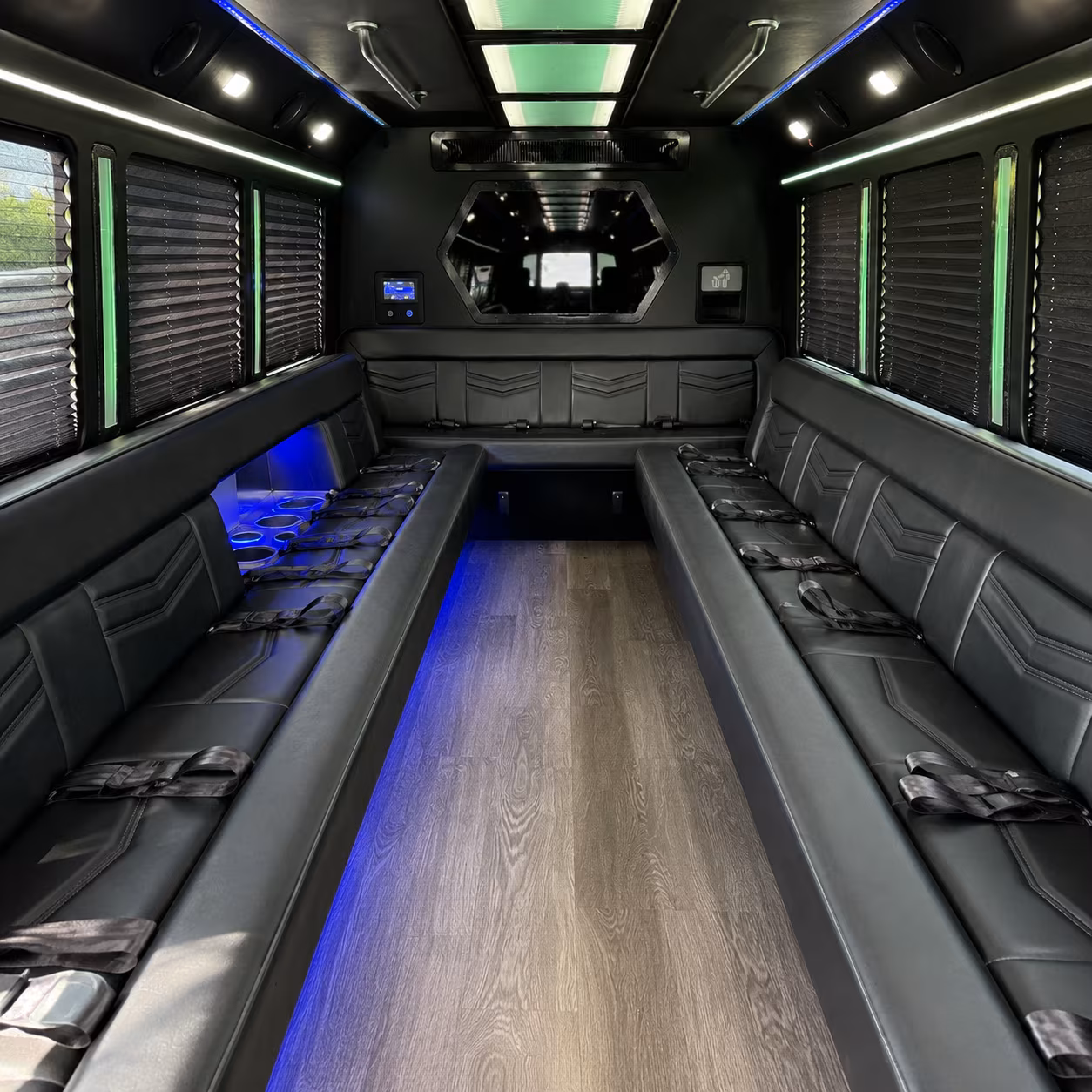 Tucson Birthday, Sweet 16, & Quinceañera Transportation party bus exterior