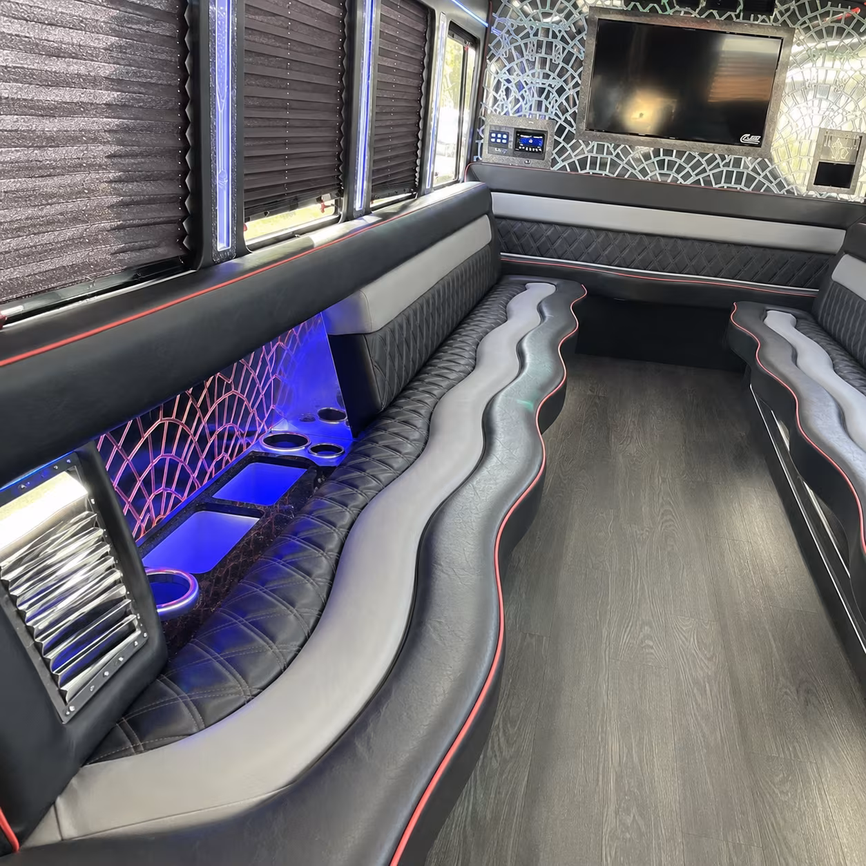 Tucson Birthday, Sweet 16, & Quinceañera Transportation party bus exterior